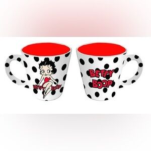NIB Betty Boop black white dot coffee BB5067 Mug 12 ounces hot chocolate